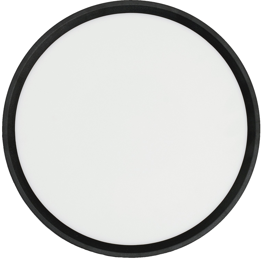 Plafonieră LED cu senzor de mișcare Fulgur s-42587 NOMY-S LED24W/230V 3000/4000/6000K IP40 d. 30 cm negru