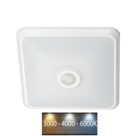 Plafonieră LED cu senzor LED/12W/230V 3000/4000/6000K alb