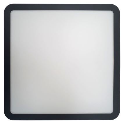 Plafonieră LED cu senzor pentru baie ELLÉ LED/24W/230V 3000/4000/6500K 26x26 cm IP54 antracit