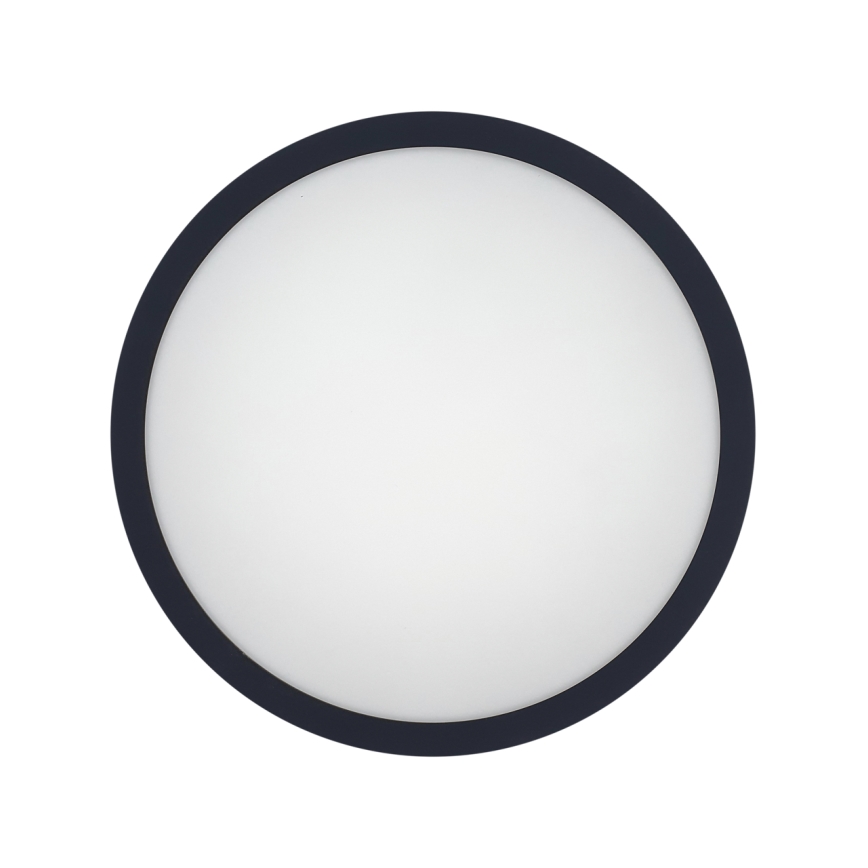 Plafonieră LED cu senzor pentru baie ELLÉ LED/24W/230V 3000/4000/6500K d. 26 cm IP54 antracit