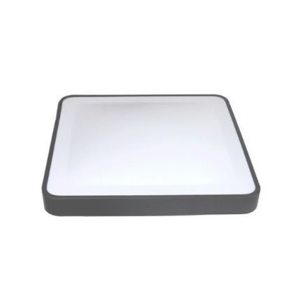 Plafonieră LED WILTON cu senzor de mișcare și senzor crepuscular, 24W, 230V, 4000K, 33 x 33 cm, antracit