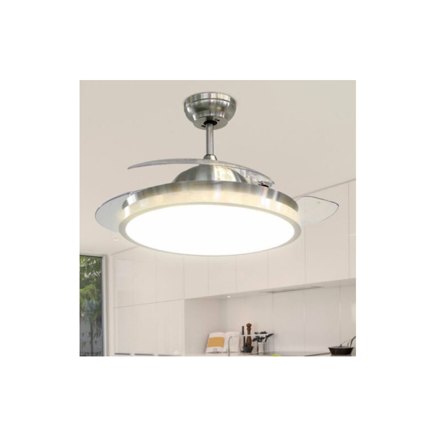 Plafonieră LED cu ventilator LED/30W/230V 3000/4000/6400K + telecomandă