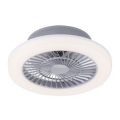 Plafonieră LED cu ventilator Leuchten Direkt 14645-55 LEONARD LED/27W/230V