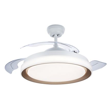 Philips - Plafonieră LED cu ventilator, 35W/230V, 5500/4000/2700K, auriu + telecomandă