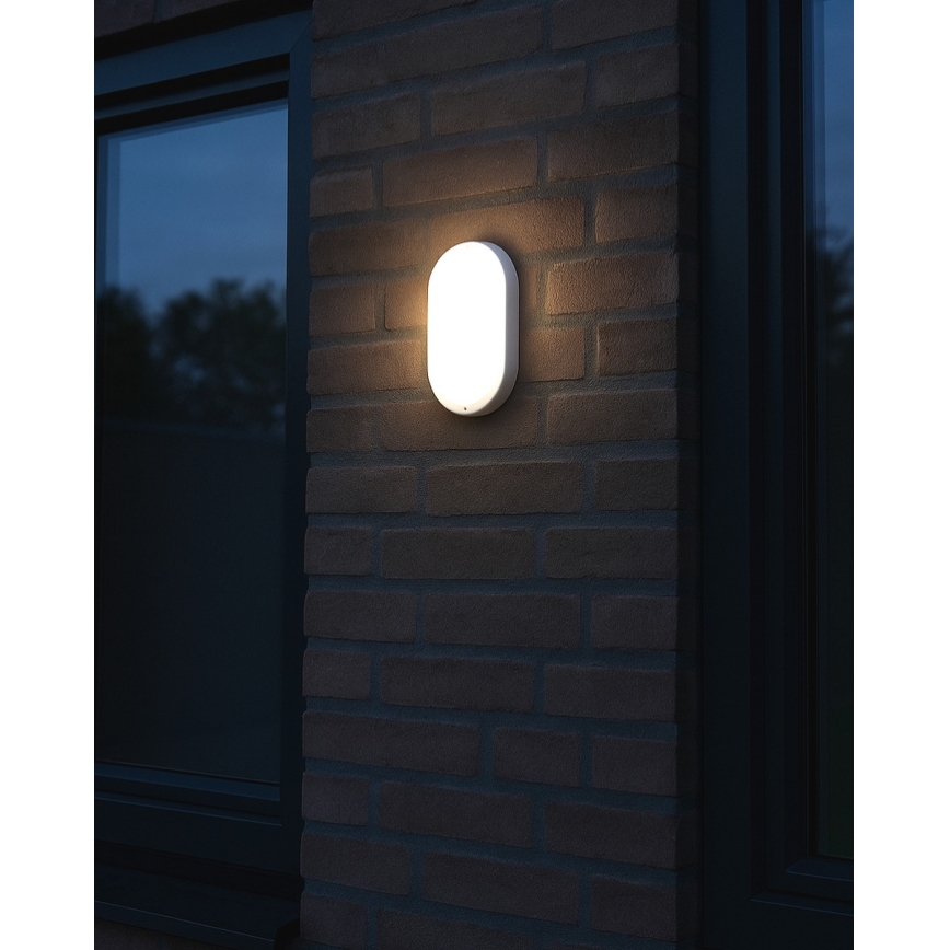 Plafonieră LED de exterior, 8W, 230V, 4200K, IP64, alb