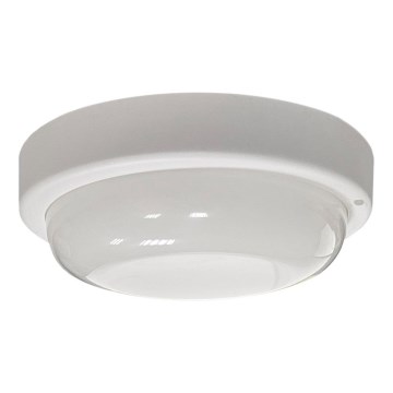 Plafonieră LED de exterior, 8W, 230V, 4200K, Ø 14 cm, IP64, albă