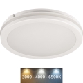Plafonieră LED de exterior BENO E LED/12W/230V 3000/4000/6500K d. 20 cm IP65 alb