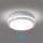 Plafonieră LED de exterior Brilagi BENE cu senzor, 18W/230V, Ø 21,5 cm, albă, IP54