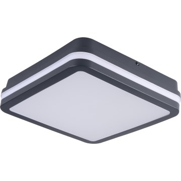 Plafonieră LED de exterior cu senzor de mișcare BENO LED/12/18W/230V 3000/3500/4000K IP65 antracit pătrat