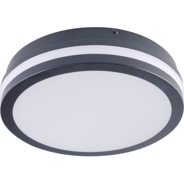 Plafonieră LED de exterior cu senzor de mișcare BENO LED/12/18W/230V 3000/3500/4000K IP65 antracit rotund