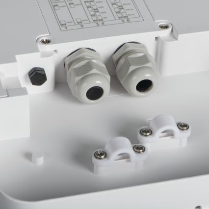 Plafonieră LED de exterior cu senzor de mișcare BENO LED/24/30W/230V 3000/3500/4000K IP65 alb pătrat