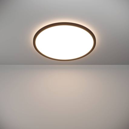 Plafonieră LED de exterior Eglo LED/16,8W/230V 2700/4000/6500K d. 50 cm IP44 negru