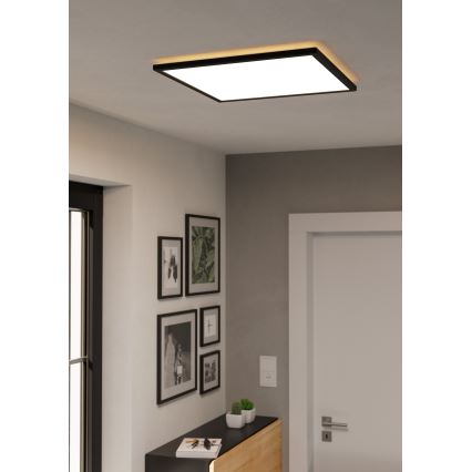 Plafonieră LED de exterior Eglo LED/17W/230V 2700/4000/6500K 50x50 cm IP44 negru