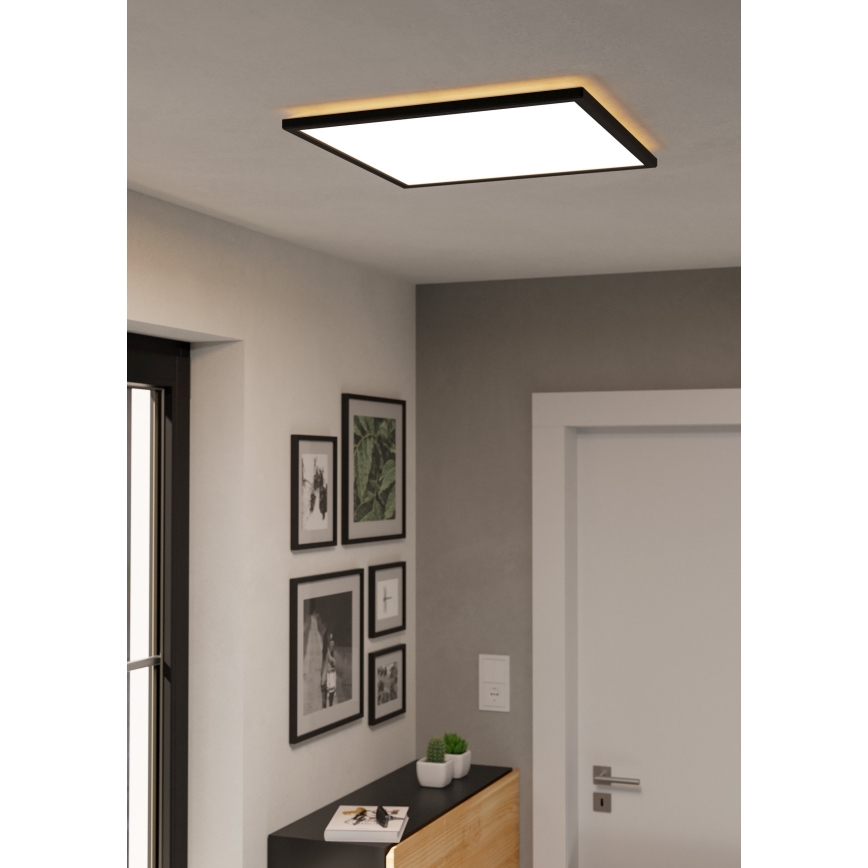 Plafonieră LED de exterior Eglo LED/17W/230V 2700/4000/6500K 50x50 cm IP44 negru