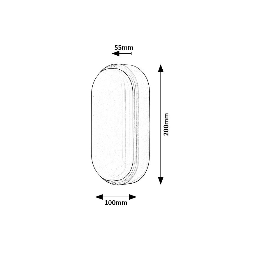 Plafonieră LED de exterior LED/15W/230V IP54 alb Rabalux