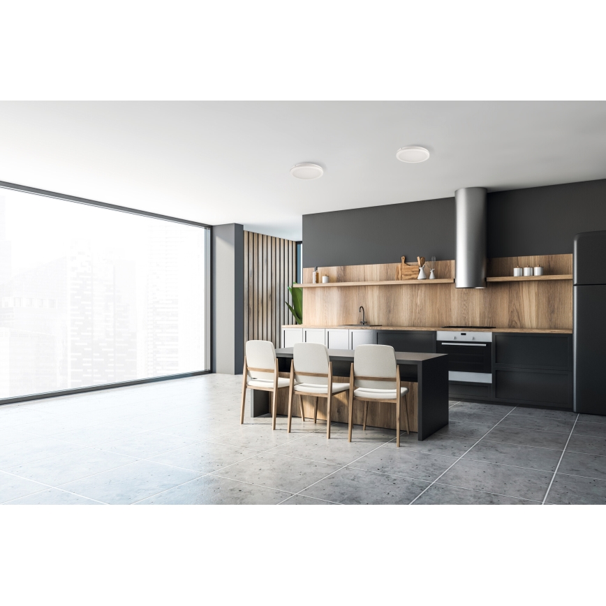 Plafonieră LED de exterior BENO E LED/12W/230V 3000/4000/6500K d. 20 cm IP65 alb