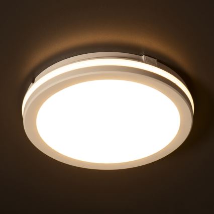 Plafonieră LED de exterior BENO E LED/12W/230V 3000/4000/6500K d. 20 cm IP65 alb