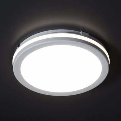 Plafonieră LED de exterior BENO E LED/20W/230V 3000/4000/6500K d. 20 cm IP65 alb