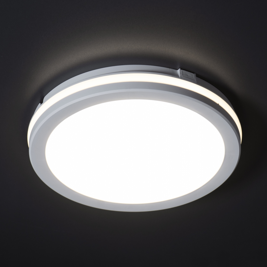 Plafonieră LED de exterior BENO E LED/20W/230V 3000/4000/6500K d. 20 cm IP65 alb