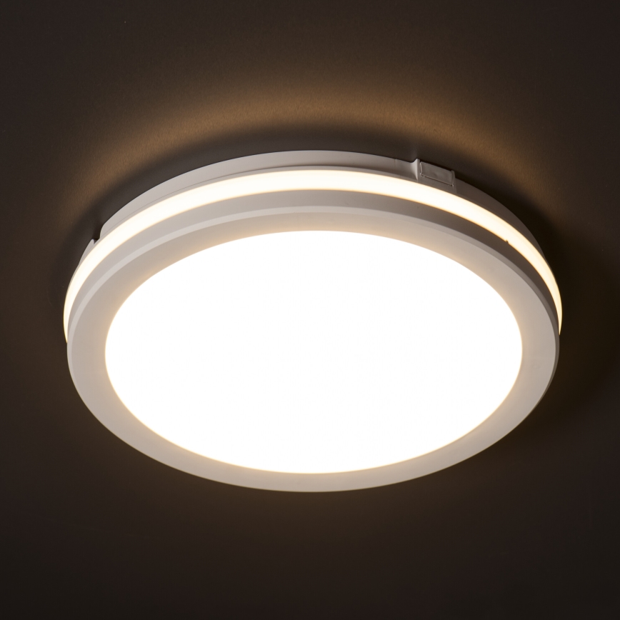 Plafonieră LED de exterior BENO E LED/20W/230V 3000/4000/6500K d. 20 cm IP65 alb