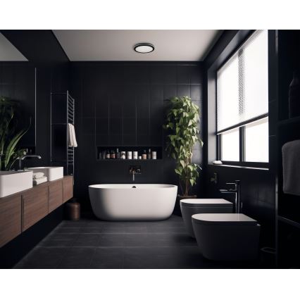 Plafonieră LED de exterior BENO E LED/20W/230V 3000/4000/6500K d. 20 cm IP65 negru