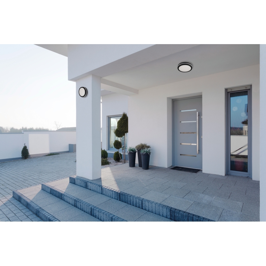Plafonieră LED de exterior BENO E LED/30W/230V 3000/4000/6500K d. 30 cm IP65 negru