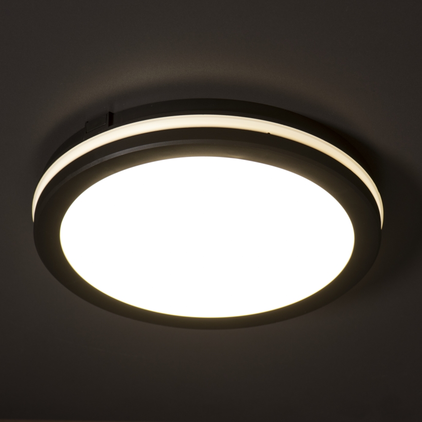 Plafonieră LED de exterior BENO E LED/30W/230V 3000/4000/6500K d. 30 cm IP65 negru
