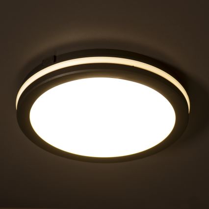 Plafonieră LED de exterior BENO E LED/30W/230V 3000/4000/6500K d. 30 cm IP65 negru