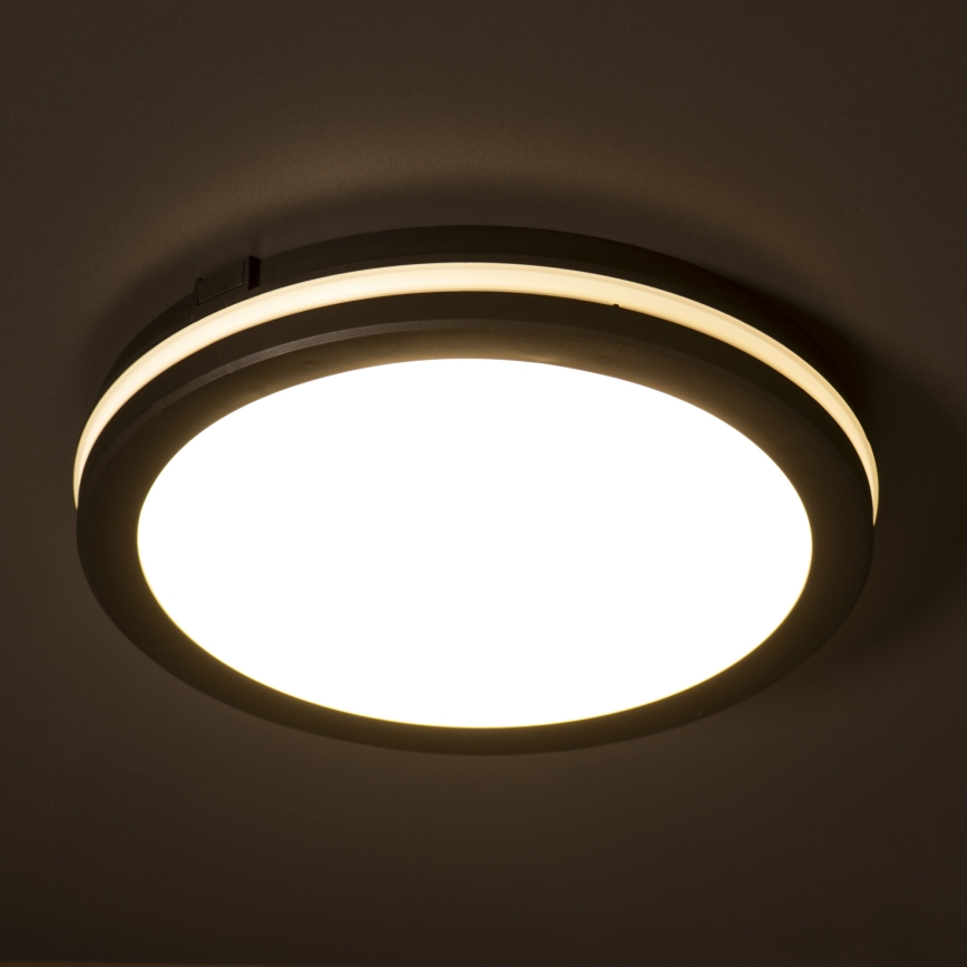 Plafonieră LED de exterior BENO E LED/30W/230V 3000/4000/6500K d. 30 cm IP65 negru
