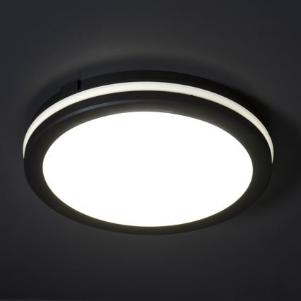 Plafonieră LED de exterior BENO ECO LED/30W/230V 3000/4000/6500K d. 30 cm IP65 negru