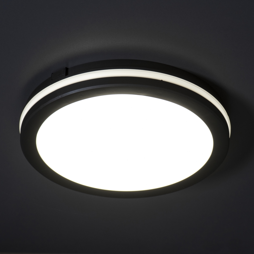 Plafonieră LED de exterior BENO E LED/40W/230V 3000/4000/6500K d. 40 cm IP65 negru