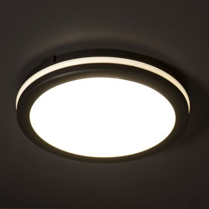 Plafonieră LED de exterior BENO E LED/40W/230V 3000/4000/6500K d. 40 cm IP65 negru