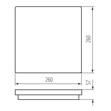 Plafonieră LED de exterior BENO LED/24/30W/230V 3000/3500/4000K IP65 alb pătrat