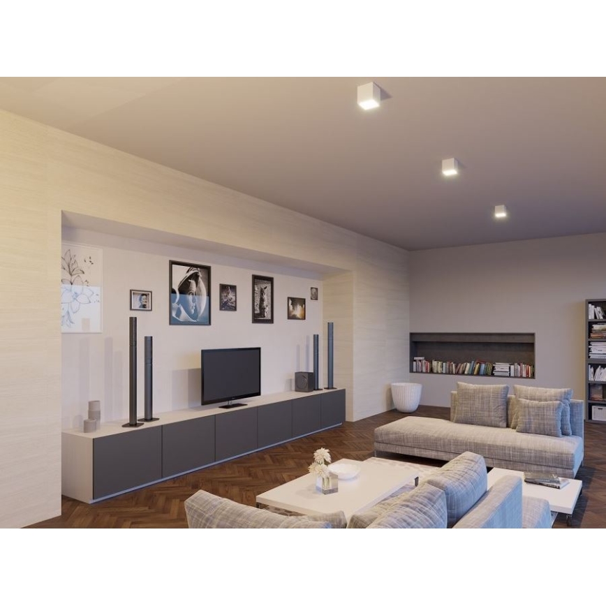 Plafonieră LED de exterior LED2 CUBE LED/12W/230V alb