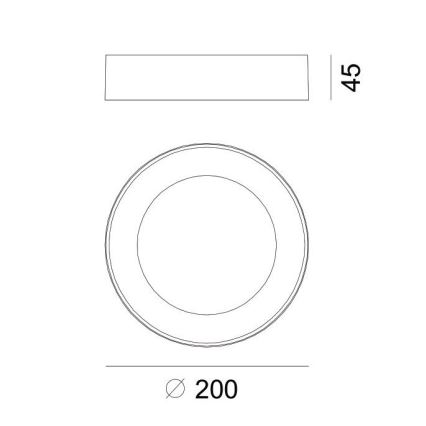 Plafonieră LED de exterior LED/12W/230V IP54 Globo