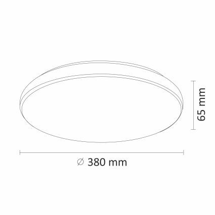 Plafonieră LED DESERT LED/24W/230V cu telecomandă