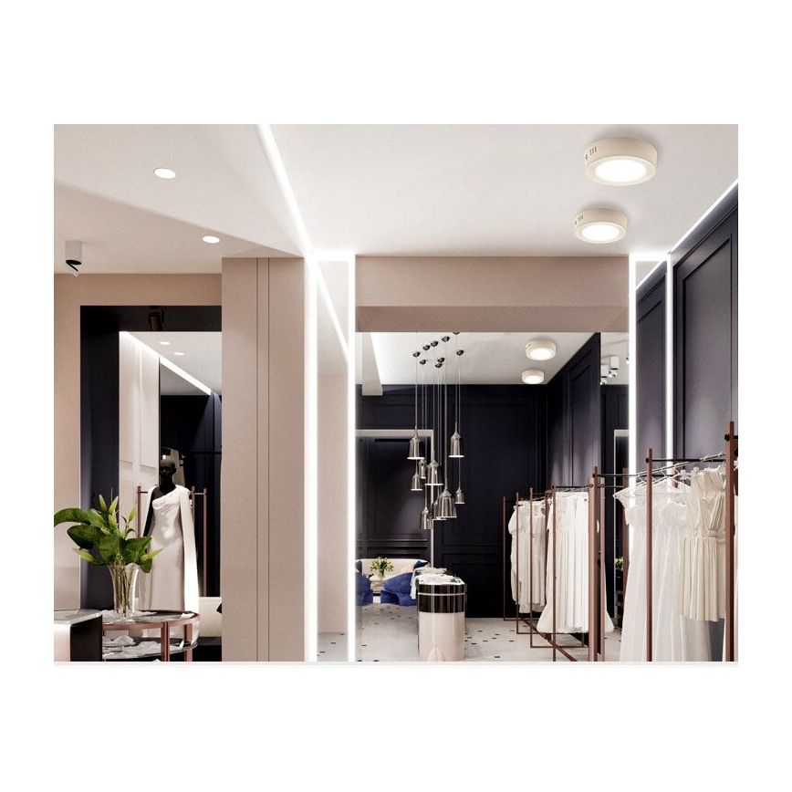 Plafonieră LED DIEGO LED/12W/230V 4000K IP40 Ø 16,5 cm albă