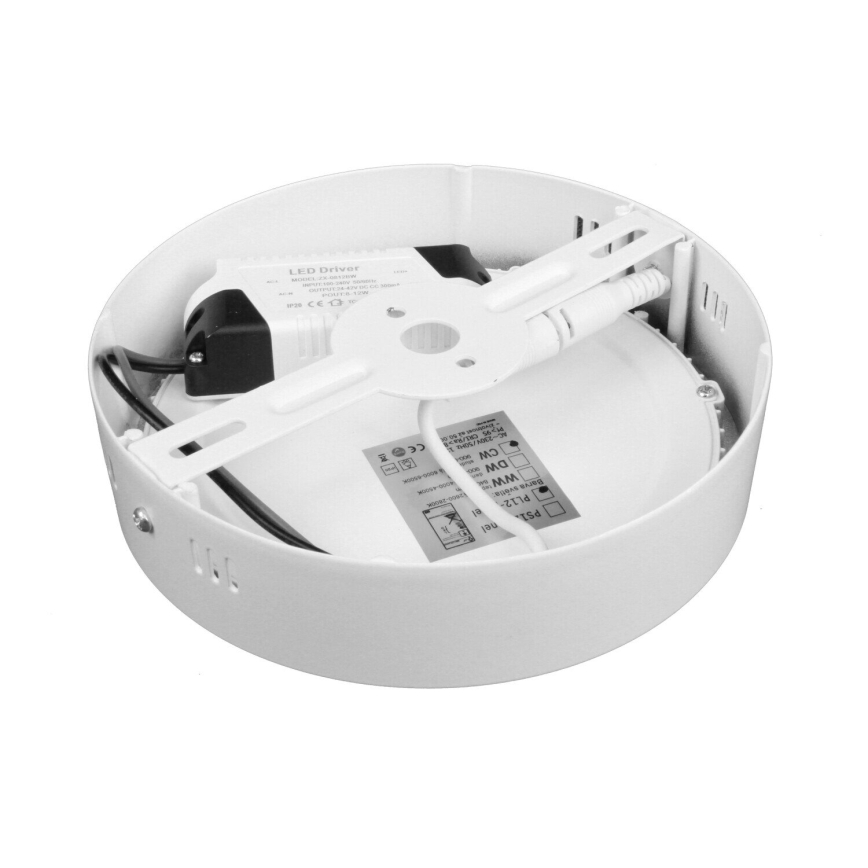 Plafonieră LED DIEGO LED/12W/230V 4000K IP40 Ø 16,5 cm albă