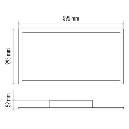 Plafonieră LED dimabilă 25W/230V 2700K-6000K + telecomandă