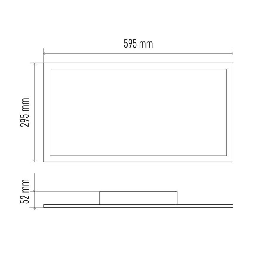 Plafonieră LED dimabilă 25W/230V 2700K-6000K + telecomandă