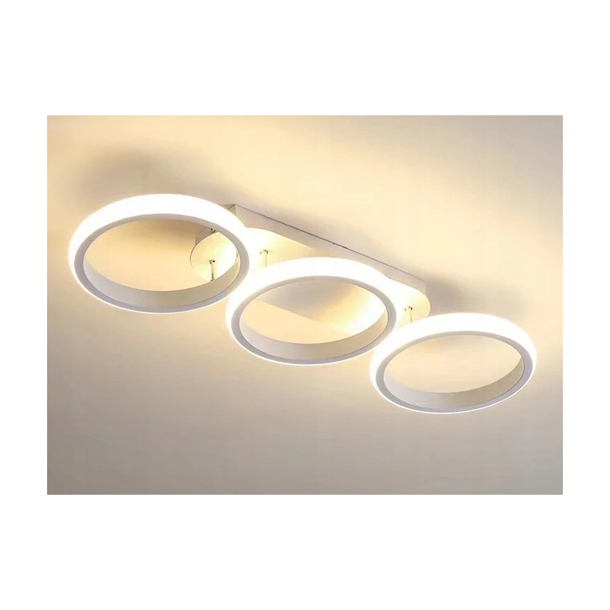 Plafonieră LED dimabilă 30W, 230V, 3000-6500K, albă, Wi-Fi Tuya + telecomandă