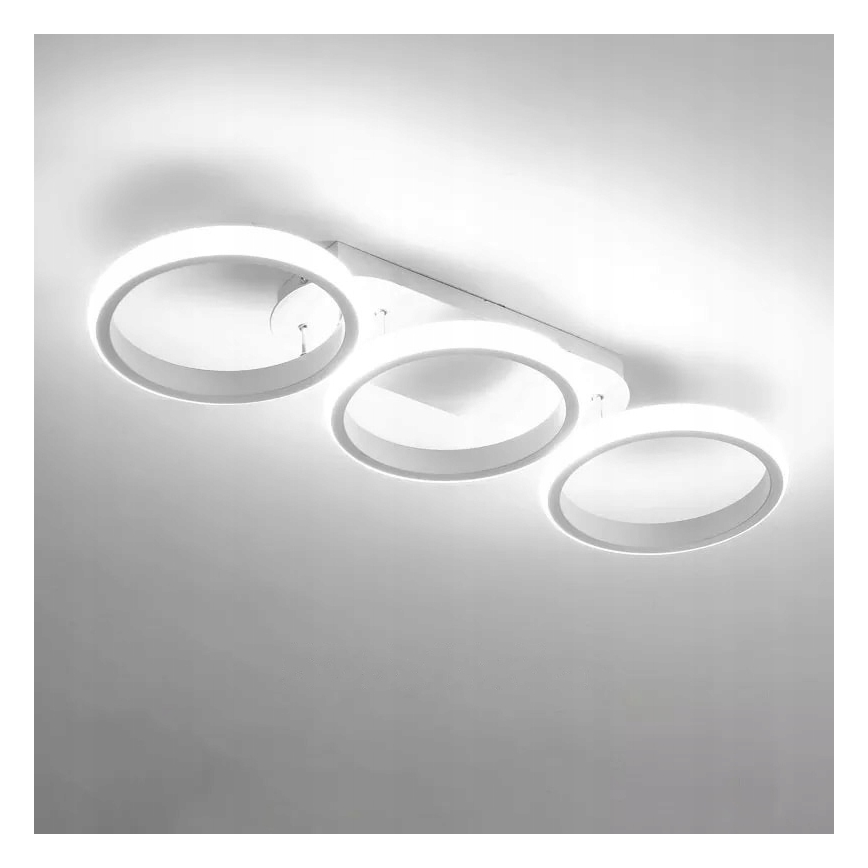 Plafonieră LED dimabilă 30W, 230V, 3000-6500K, albă, Wi-Fi Tuya + telecomandă