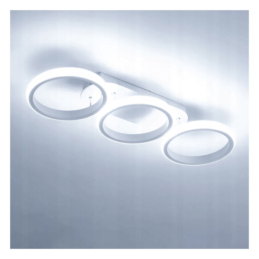 Plafonieră LED dimabilă 30W, 230V, 3000-6500K, albă, Wi-Fi Tuya + telecomandă