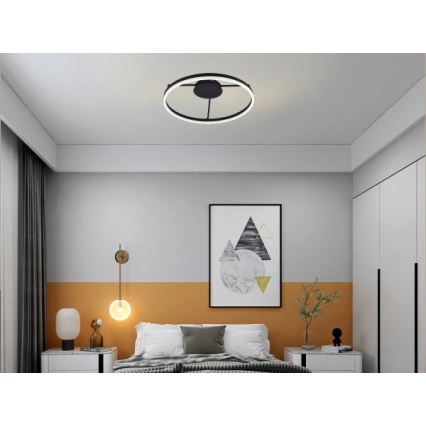 Plafonieră LED dimabilă, 55W/230V, 3000–6500K, cu telecomandă