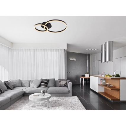 Plafonieră LED dimabilă 55W/230V 3000-6500K + telecomandă