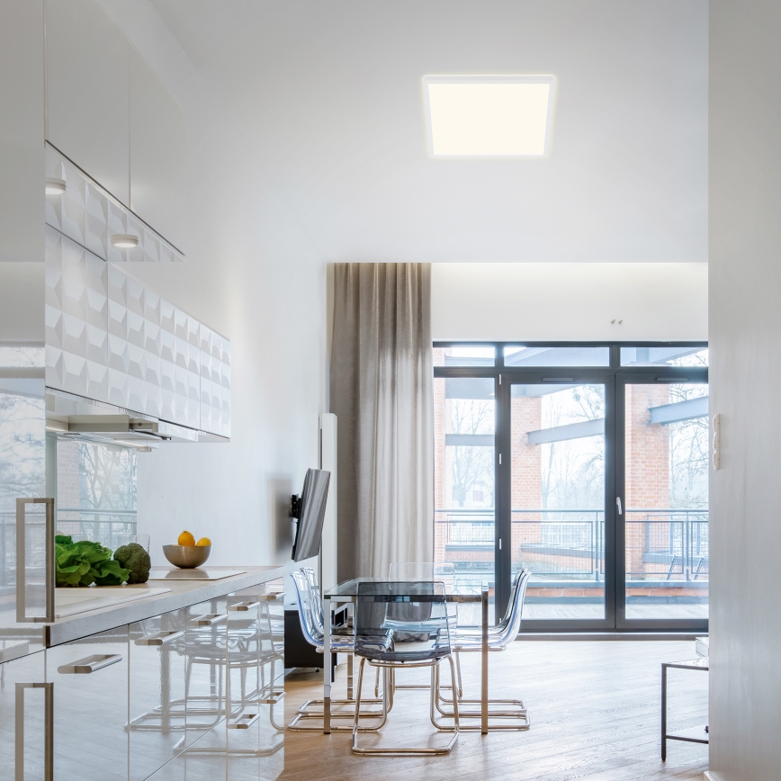 Plafonieră LED dimabilă Briloner 7081-016 SLIM LED/18W/230V 2700-6500K + telecomandă