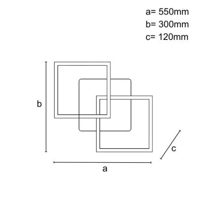 Plafonieră LED dimabilă 80W 230V 3000-6500K + telecomandă