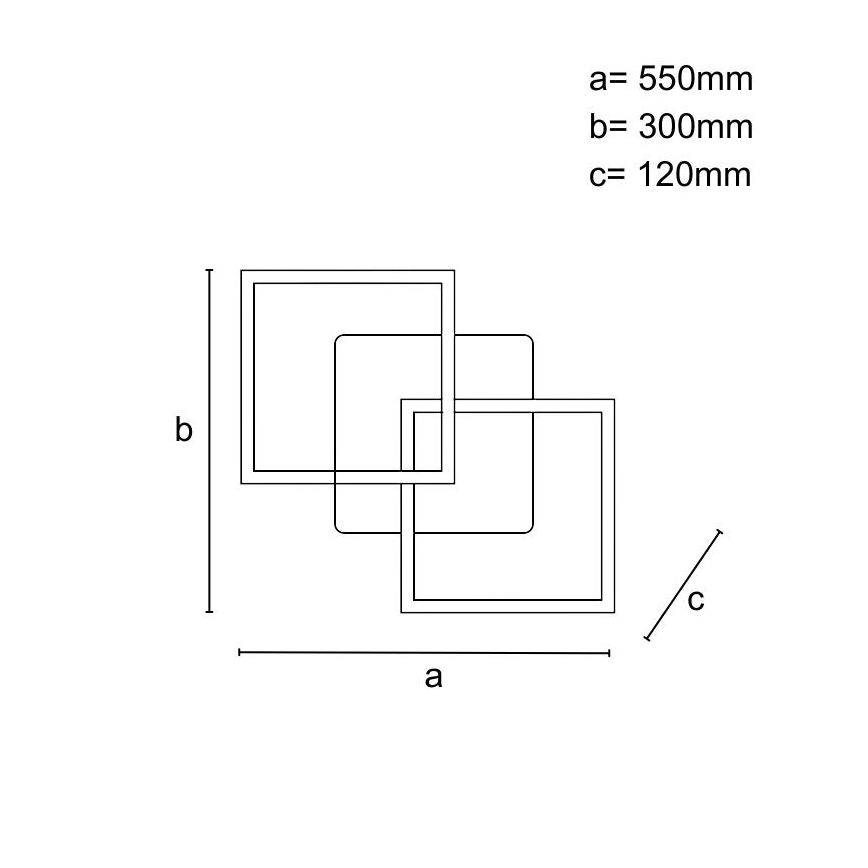 Plafonieră LED dimabilă 80W 230V 3000-6500K + telecomandă