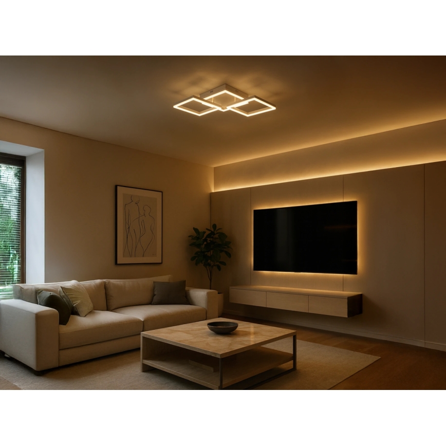 Plafonieră LED dimabilă 85W, 230V, 3000-6500K, cu telecomandă