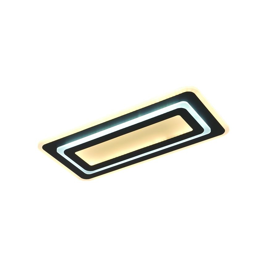 Lampă de tavan LED dimmabilă LED/85W/230V 3000-6500K neagră + telecomandă